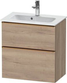 Duravit Waschtischunterschrank D-Neo Compact, beige matt, wandhängend, B: 61,0 cm, T: 37,2 cm, H: 62,5 cm - Bild 1