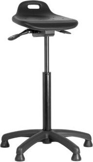 MeyChair Stehhilfe AF0 Active Stool in Schwarz mit Gleitern und PU-Schaum, Sitzhöhe: 61,0 - 88,0 cm - Bild 1