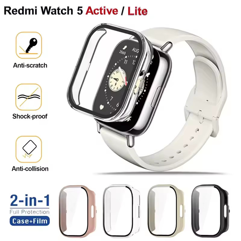 Mptionx Uhrengehäuse für Xiaomi Redmi Watch 5 Active/Lite, Roségold - Bild 3