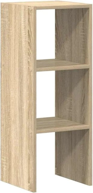 vidaXL Bücherregal stapelbar Sonoma-Eiche aus Holzwerkstoff, B/T/H: 30 x 30 x 80 cm - Bild 1