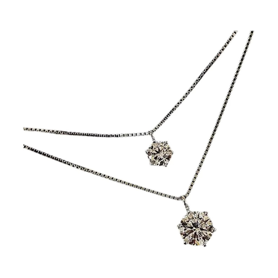 FANGSU Halskette, 925 Silber, Zirkonia, Damen - Bild 4