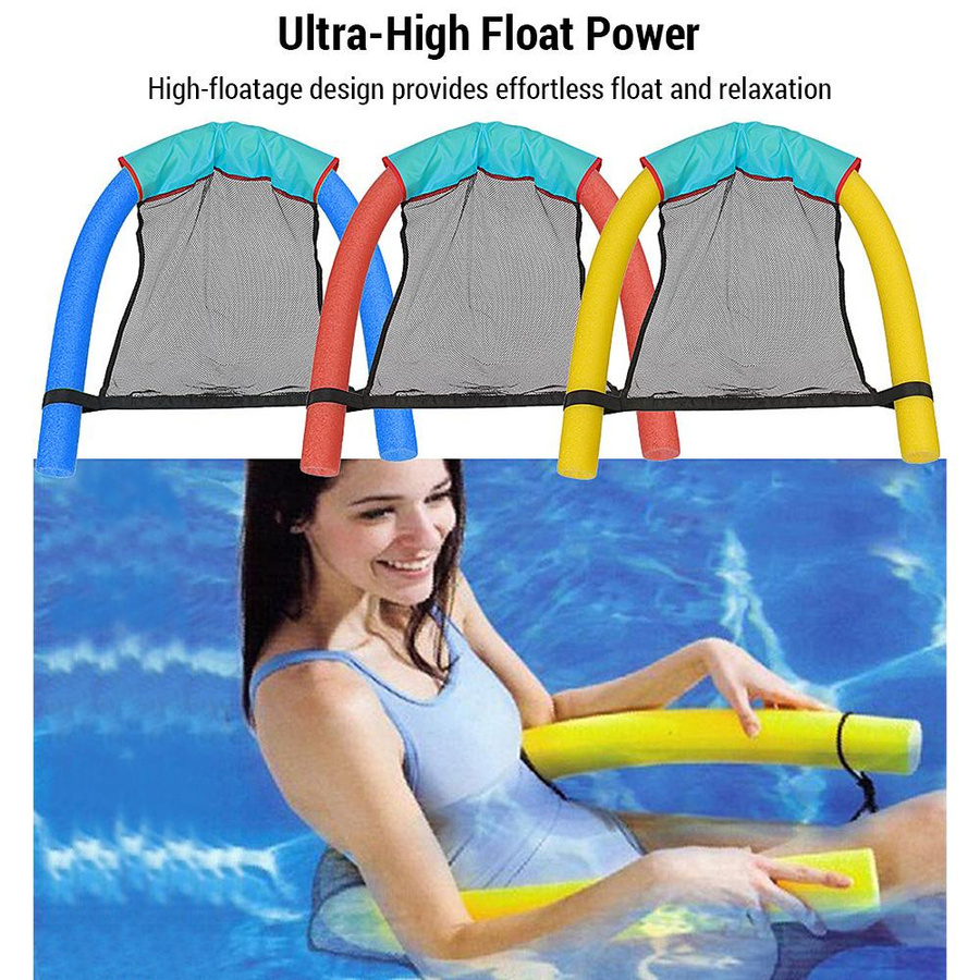TOMTOP JMS Pool-Nudelstuhl Gelb als tragbare Wasser-Hängematte für Erwachsene und Kinder - Bild 3