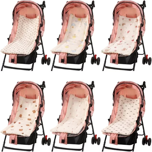 J15U Kinderwagen Kissen in Braun für Auto und Warenkorb als weiche und bequeme Schutzunterlage - Bild 1