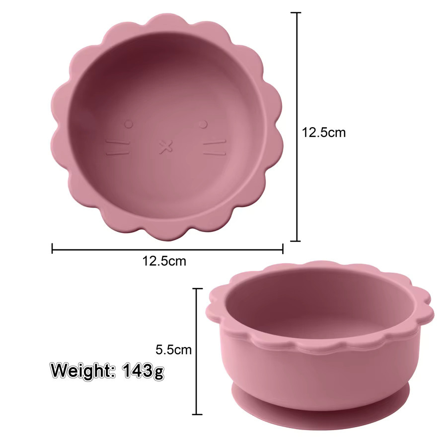 Wasserdichte Saugschüssel für Babys mit Cartoon-Design in Mehrfarbig - Bild 3