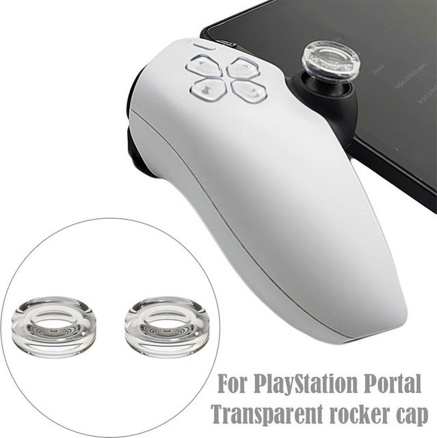 Sony Rocker Kappe für PlayStation Portal und PS5, Silikon Daumen Grip Abdeckung, transparent - Bild 1