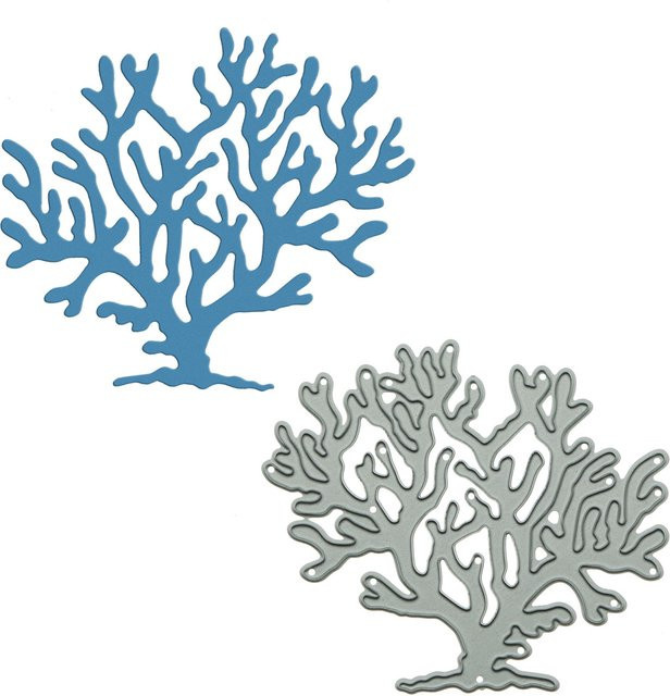 Metall-Schneideform Koralle für Scrapbooking und Bastelarbeiten im Ozean-Design - Bild 1