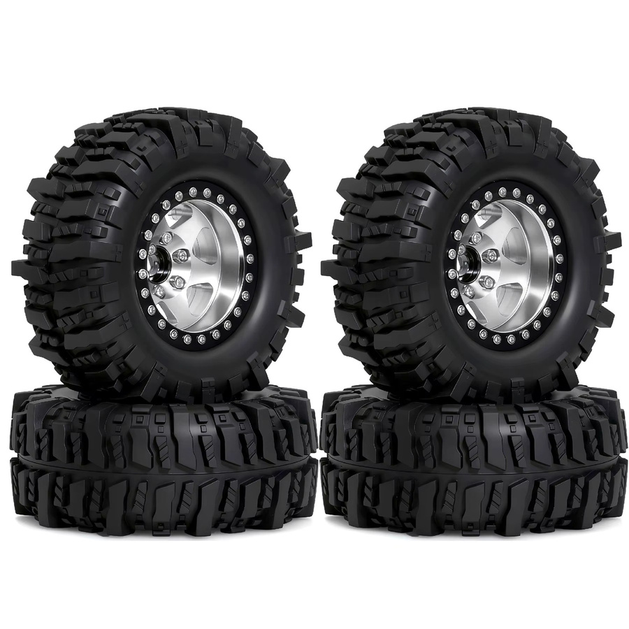 Axial Offroad-Reifen-Set, Metall, 1,9 Beadlock Felge, 95 mm - Bild 2