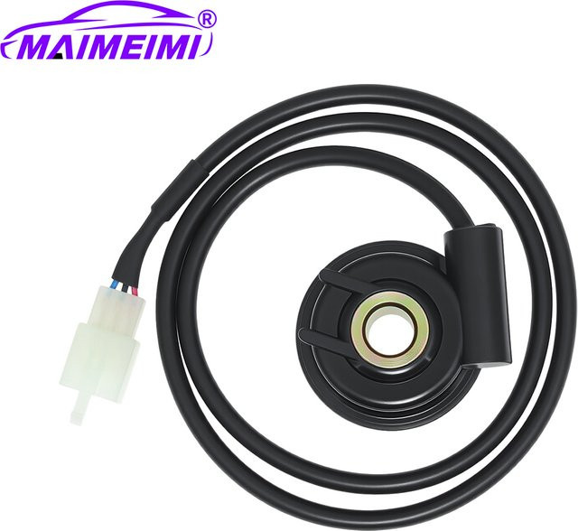 MAIMEIMI 3-poliger digitaler Motorrad-Geschwindigkeitssensor in Schwarz, 12 V Ersatzsensor für Kilometerstand und Motorgeschwindigkeit - Bild 1