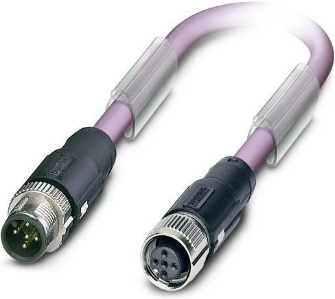 Phoenix Contact 1518148 Sensor-Aktor-Datensteckverbinder M12 Stecker gerade Buchse gerade 2-polig l: 5,00 m - Bild 1
