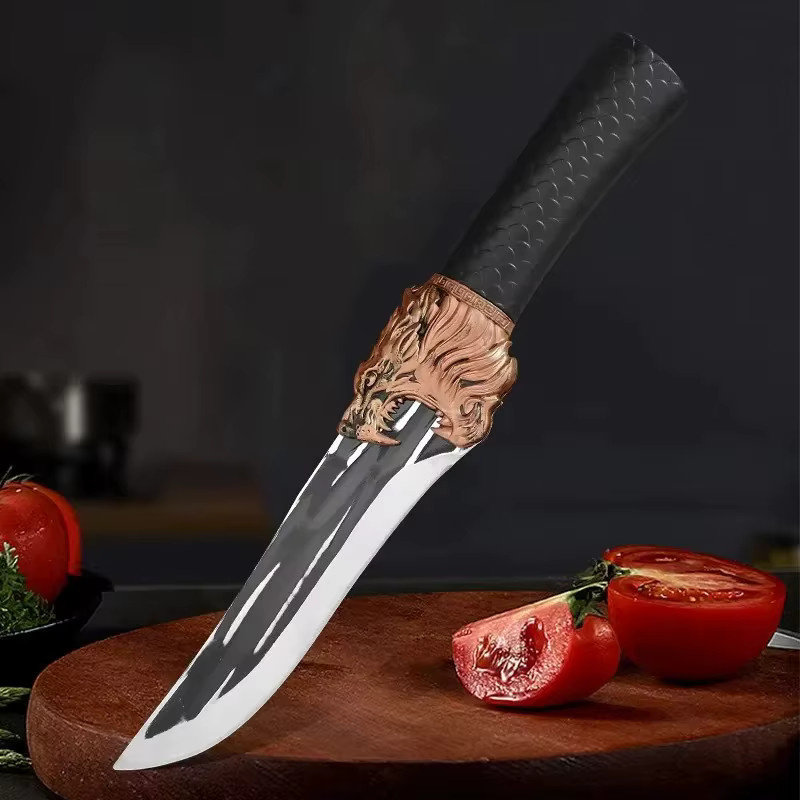 GuanQi Chefmesser aus geschmiedetem Edelstahl in Silber mit Schutzhülle - Bild 2