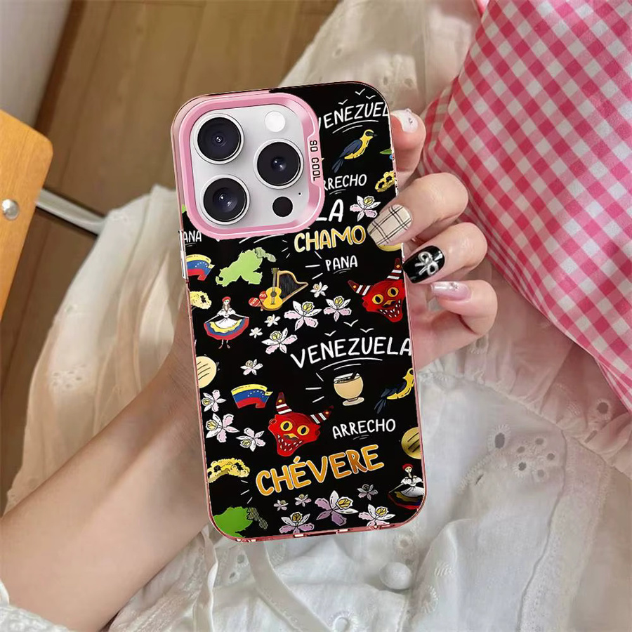 Mesuca Ästhetische Kunst Handyhülle V-Venezuela für iPhone Modelle in Multicolour - Bild 3