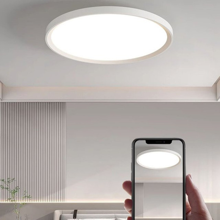 IRALAN LED Deckenleuchte in Weiß, runde Ring-Design Deckenlampe für Badezimmer, Schlafzimmer und Wohnzimmer, wasserdicht, AC 220V