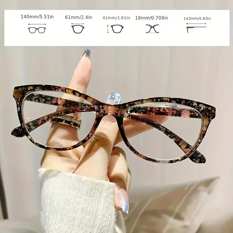 ZXWLYXGX Lesebrille Cat Eye, Vollrand, Kunststoff, Multicolour - Bild 2