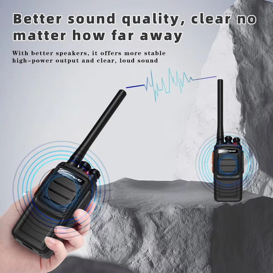 2 Stück Baofeng BF-777H Walkie-Talkie Set, 16-Kanal Zweiwege-Funkgeräte UHF, Schwarz - Bild 5