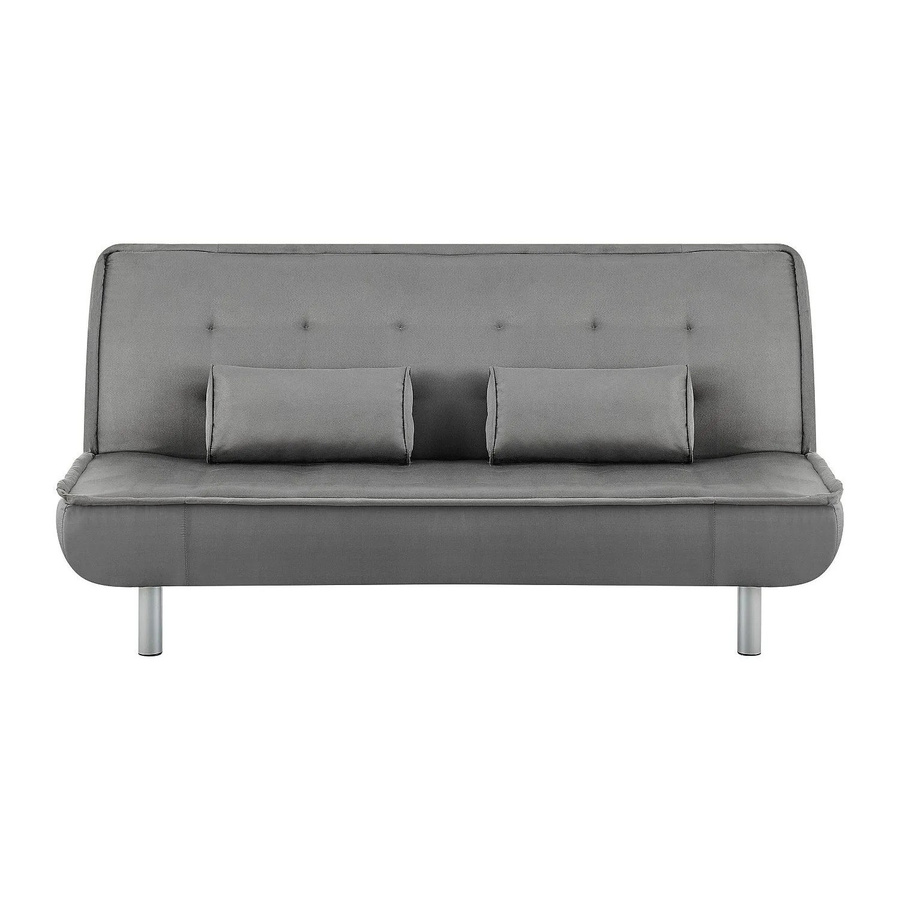 Vente-unique Schlafsofa Mishan Click-Clack aus Microfaser in Grau - Bild 2