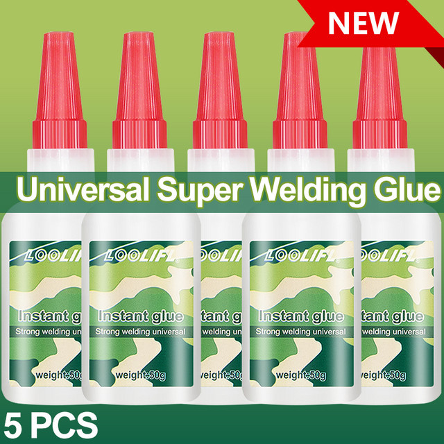 LOOLIFL Cyanacrylat-Superkleber Universeller Schnellkleber für Kunststoff, Holz, Metall und Gummi, 50 ml - Bild 1