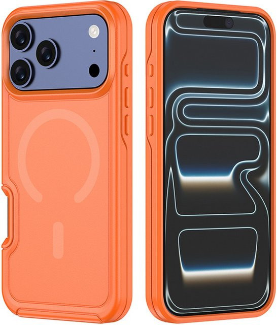Ott Armor Box Militär-Schutzhülle mit MagSafe für iPhone 17 Pro Max, 16 Plus, 15, 14, 13, 12 aus PC und TPU in Blau - Bild 1