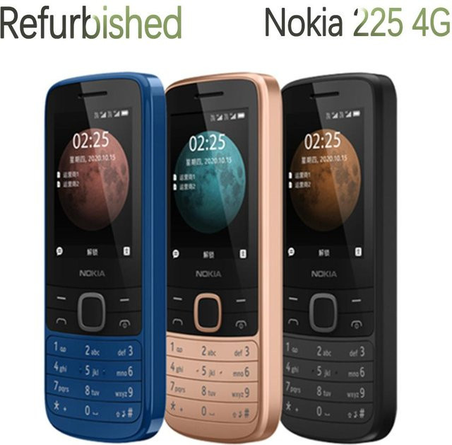Nokia 225 4G Dual-SIM Feature-Phone Mobiltelefon, refurbished, schwarz - Bild 1