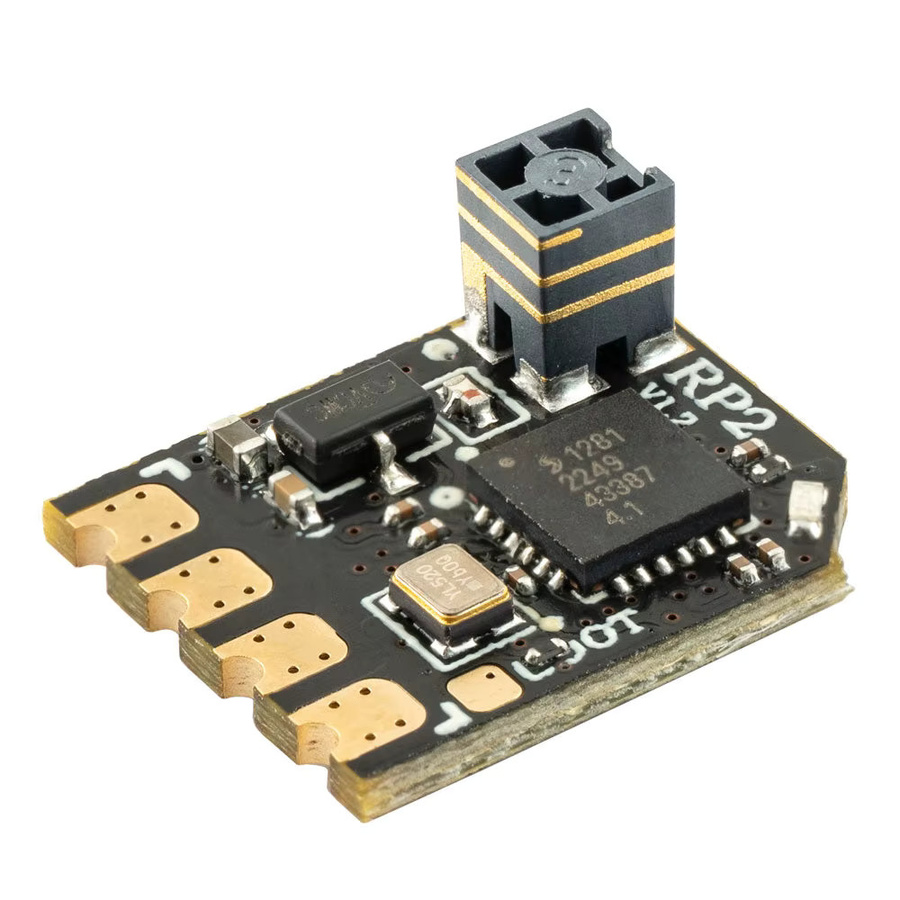 Radiomaster ExpressLRS ELRS Nano Empfänger RP1 RP2 RP3 V2 FCC 2,4 GHz mit T-Antenne für TX16S TX12 RC Radio Sender und FPV Drohnen in Schwarz - Bild 3