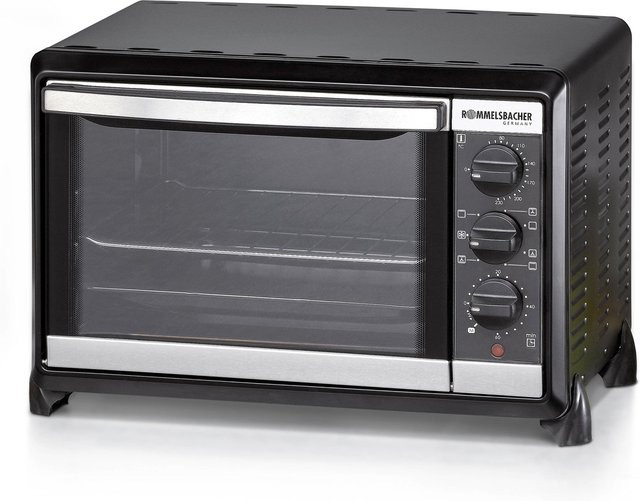 Bosch Mini-Backofen in Schwarz mit Heißluft, Ober- und Unterhitze, Timer und Edelstahlgehäuse - Bild 1