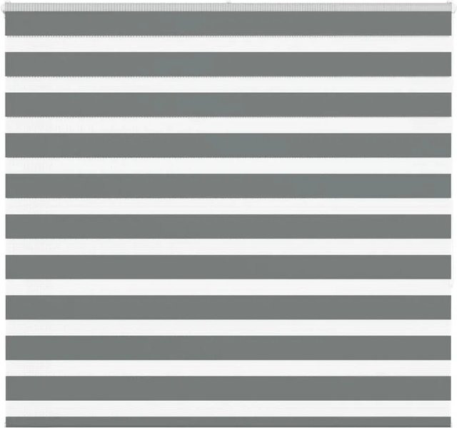 vidaXL Doppelrollo Day & Night Dunkelgrau aus Polyester B: 160 cm, H: 150 cm - Bild 1