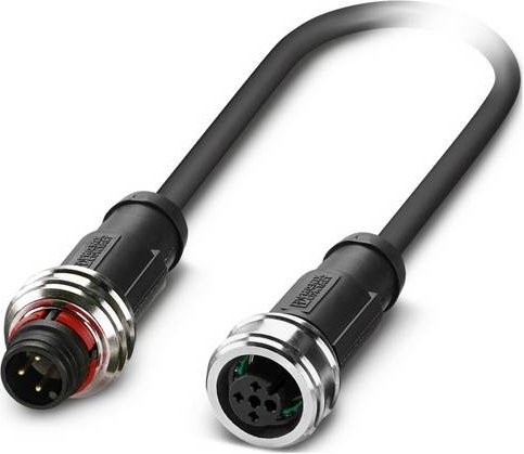 Phoenix Contact Sensor-Aktor-Kabel mit 3 Polen in Grau und Schwarz, Länge: 1,5 m - Bild 1