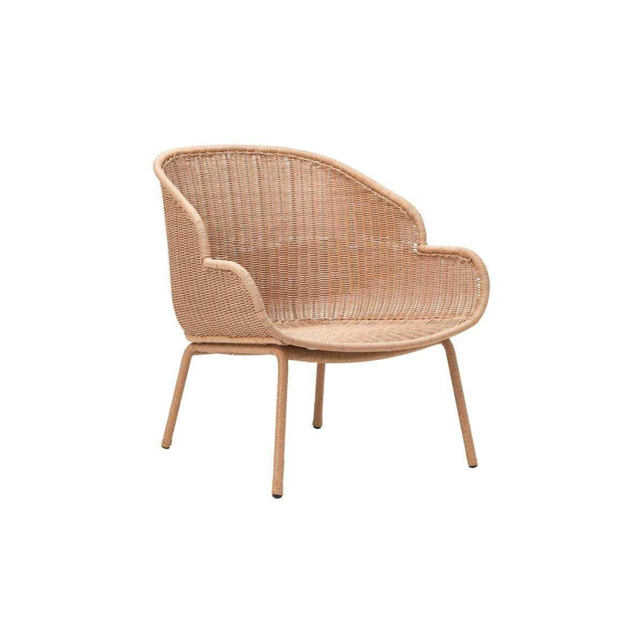 House Doctor Lounge Stuhl Hapur in Beige mit Armlehnen - Bild 1
