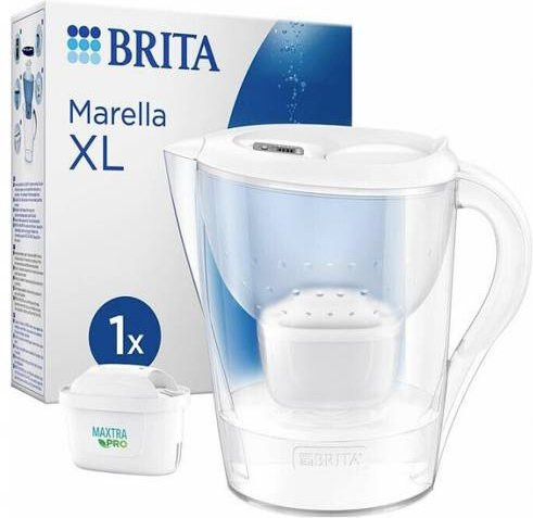 Brita Marella XL Wasserfilter-Kanne Weiß mit 3,5 l Volumen und Deckel - Bild 1