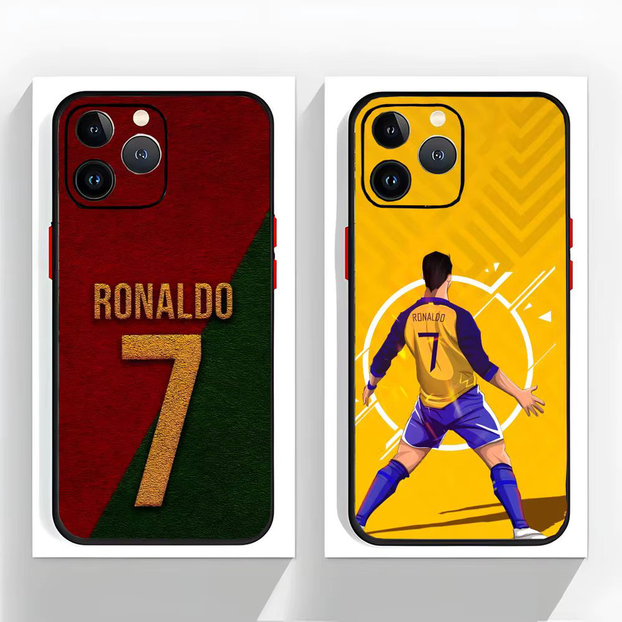 R-RRONALDO Handyhülle Schwarz Matt für iPhone 17 16 15 14 13 Pro Max - Bild 1