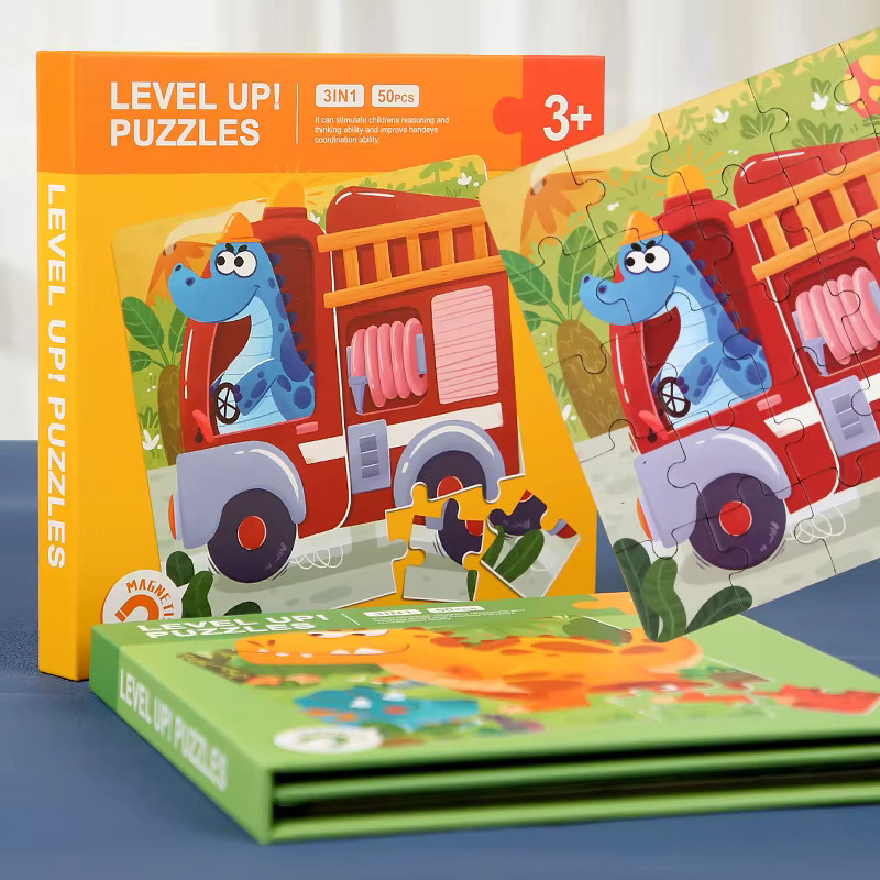 Datgo Magnetische Puzzles Tiere, Puzzle Buch, Holz, ab 3 Jahre - Bild 3