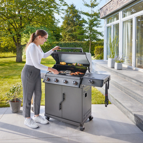 THOR Gasgrill Thunder mit 4 Hauptbrennern und Searbrenner in Schwarz - Bild 2