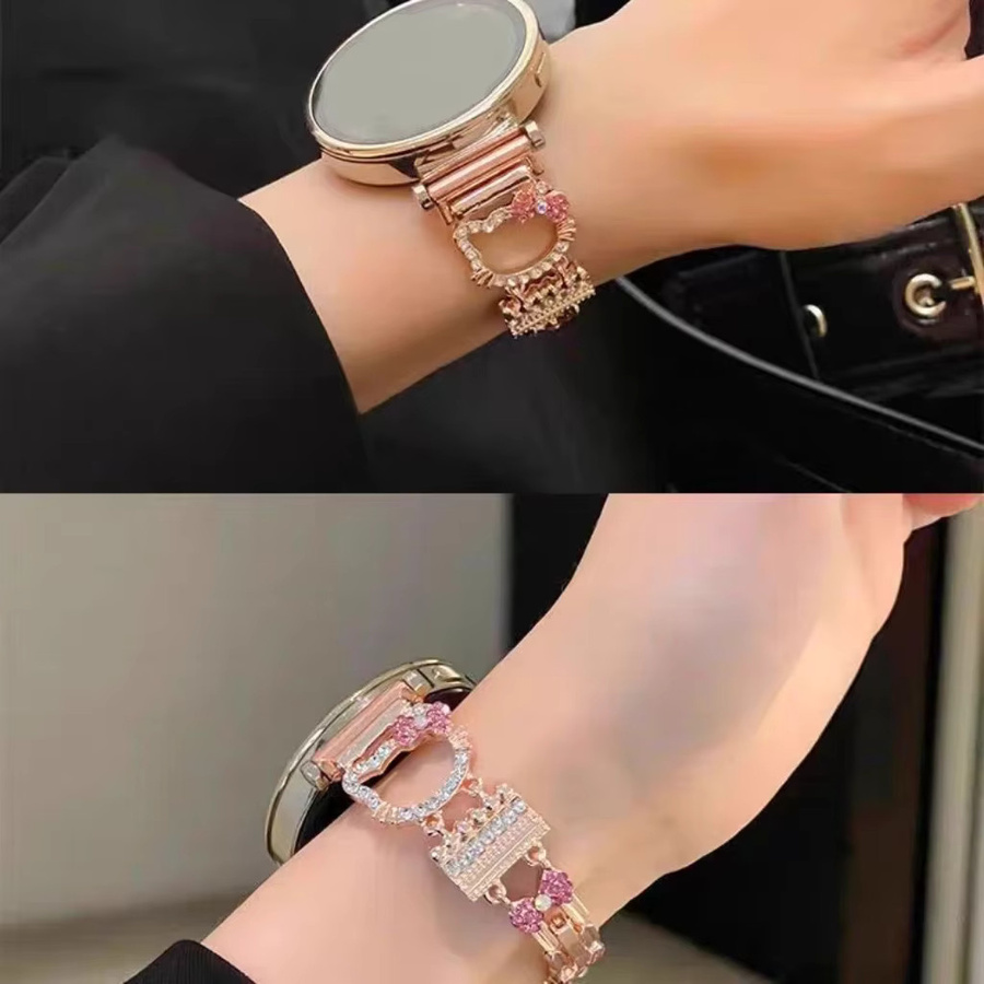 iwujiao Uhrenarmband Edelstahl, Kristall, Damen - Bild 3