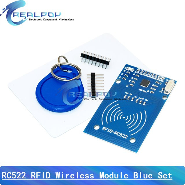 REALPOY RC-522 RFID Modul mit Antenne für Arduino, SPI Schnittstelle, Blau - Bild 1