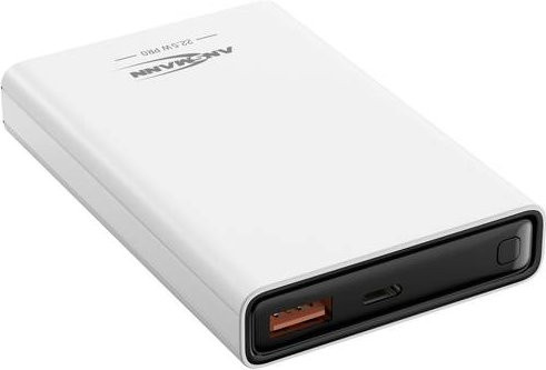 Ansmann PB222PD Powerbank 10000 mAh mit USB-A und USB-C in Weiß - Bild 1