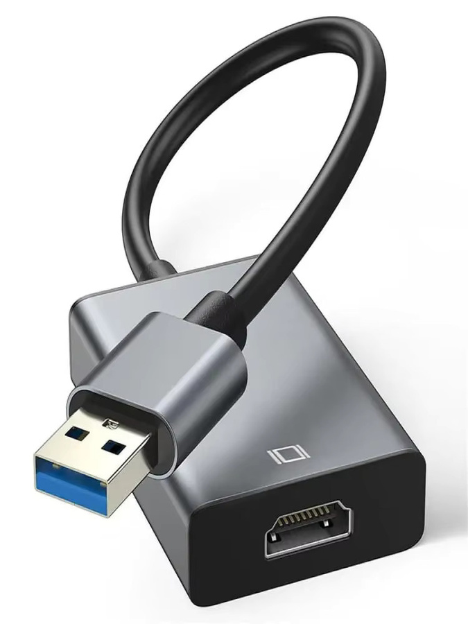 Kebidu USB 3.0 zu HDMI Adapter in Schwarz für Full HD 1080P Audio und Video Konverter für PC, Laptop und Projektor - Bild 6
