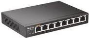 Draytek VigorSwitch G1080 Managed Desktop Switch mit 8 x 10/100/1000 Mbit/s Ethernet/LAN Ports in Schwarz - Bild 1