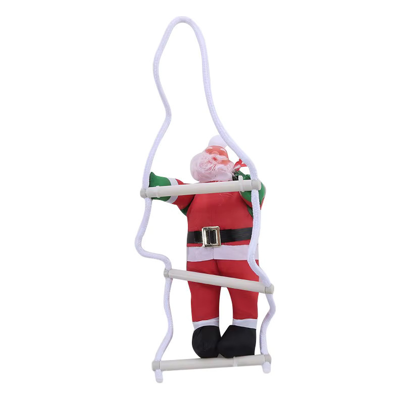 Beeinch Santa Claus Leiter Weihnachtsanhänger aus Textil in Mehrfarbig für Weihnachtsbaum und Partydekoration - Bild 5