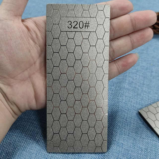RSCHEF Diamantmesser-Schleifstein mit Wabenoberfläche in Grau, Körnung 600 # 800 # 1000 # - Bild 1