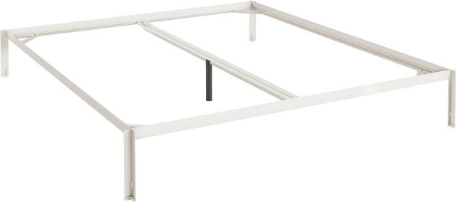 HAY Connect Bed in Weiß aus pulverbeschichtetem Metall im Industrial Design - Bild 1