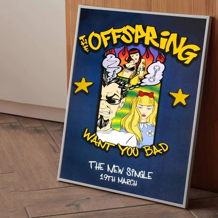 Wasserfester Wandkunstdruck The Offspring Pop-Punk-Band Poster Aufkleber in Mehrfarbig - Bild 6