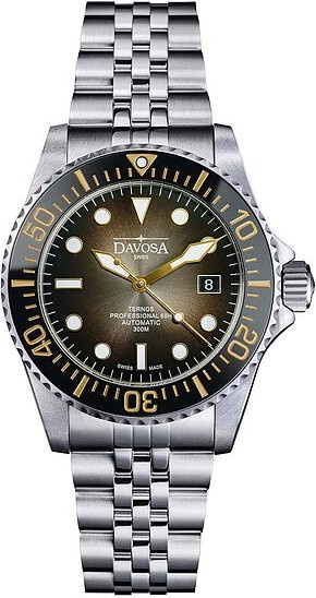 Davosa Armbanduhr Ternos Professional, Automatik, Edelstahl, Schwarz, Herren - Bild 1