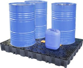 CEMO PE-Auffangwanne 250 HD aus Polyethylen mit PE-Rost in Schwarz - Bild 3