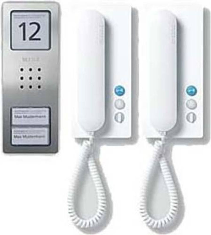 Siedle Compact Audio-Intercom-Set CA 812-2 in Weiß und Silber aus Edelstahl - Bild 2