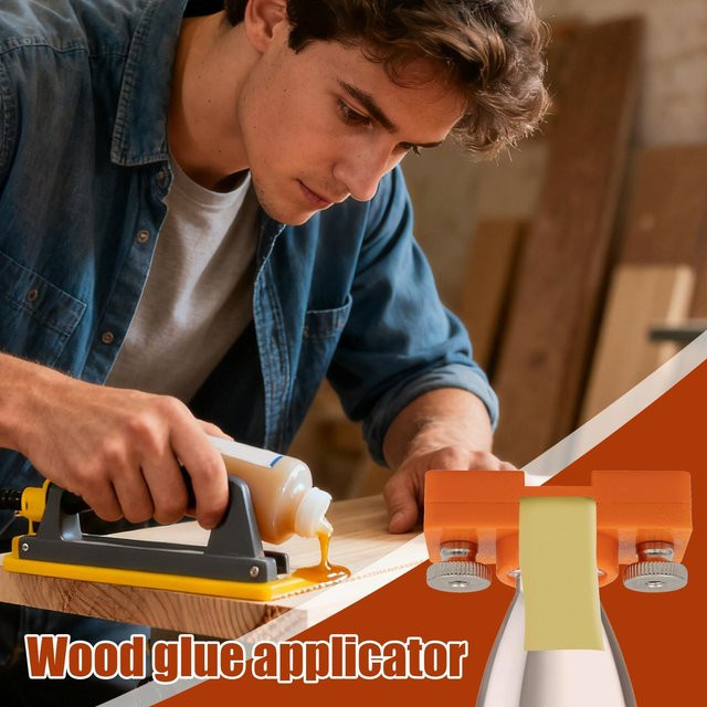 Kleber Applikator Roller für die Holzbearbeitung und Kantenanleimung in Orange - Bild 1