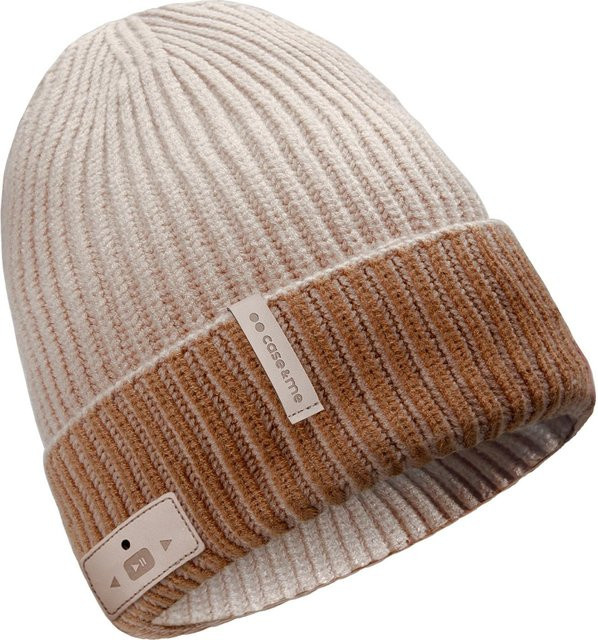 SBS Wintermütze mit integrierten Bluetooth In-Ear Ohrhörern in Beige - Bild 1