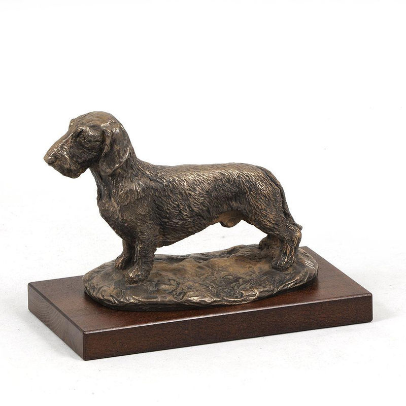 Art-Dog Hundestatue Rauhaardackel in Braun als dekorative Figur für Büro und Hundeshows - Bild 2