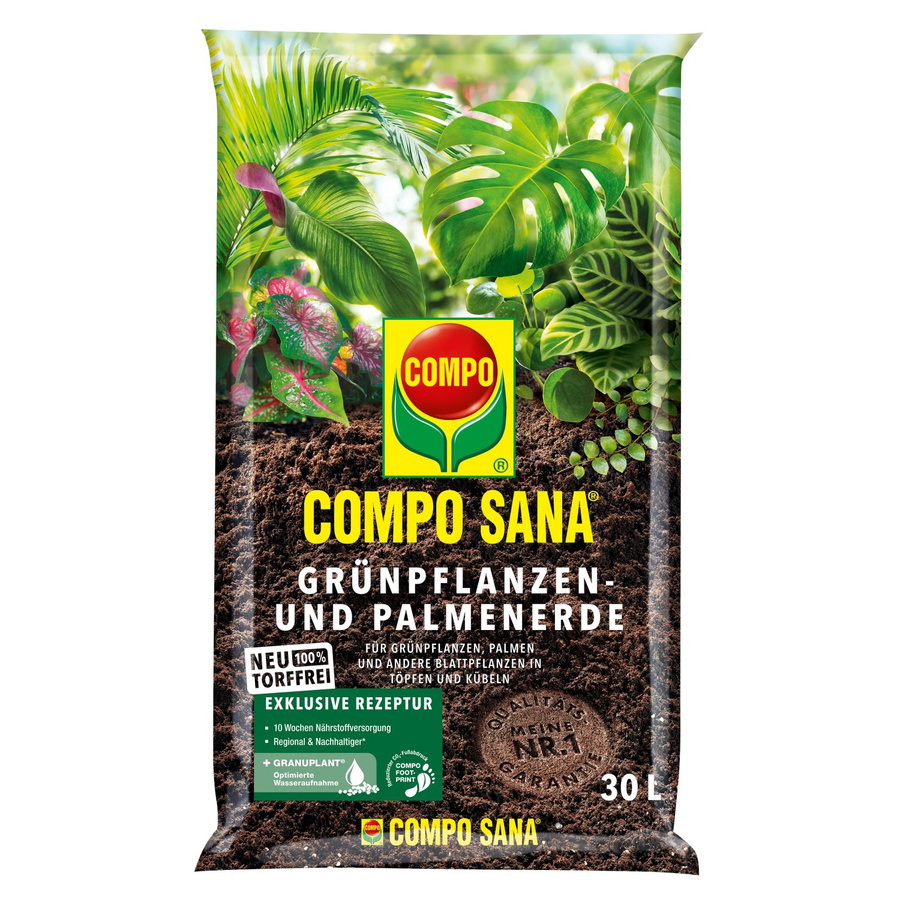 Compo Sana Torffreie Grünpflanzen- und Palmenerde mit Bimsstein für Palmen und Farne - Bild 2