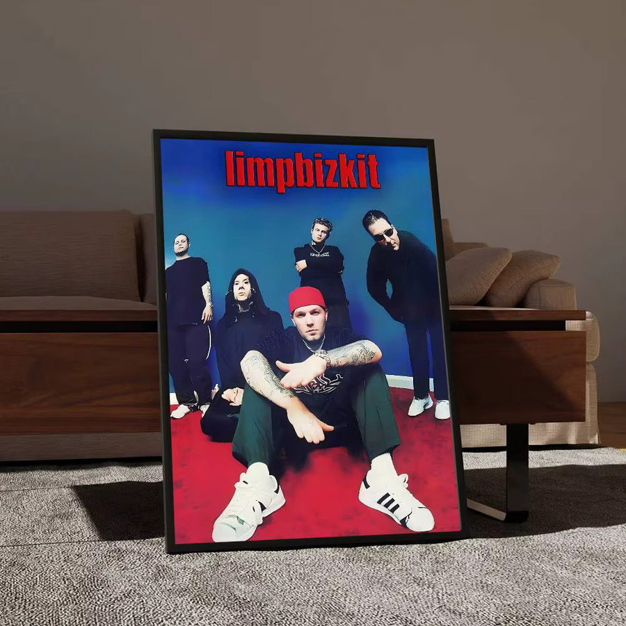 Limp B-Bizkit Film-Poster als Retro-Kraftpapier-Aufkleber für deine ästhetische Wanddekoration in Mehrfarben - Bild 5