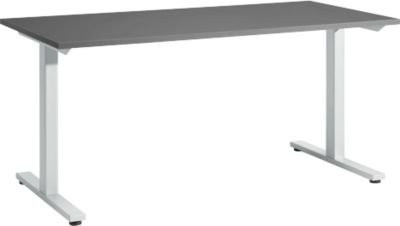 Schäfer Shop Select Schreibtisch Start Off mit T-Fuß in Graphit, B/T/H: 160 x 80 x 73,5 cm - Bild 1