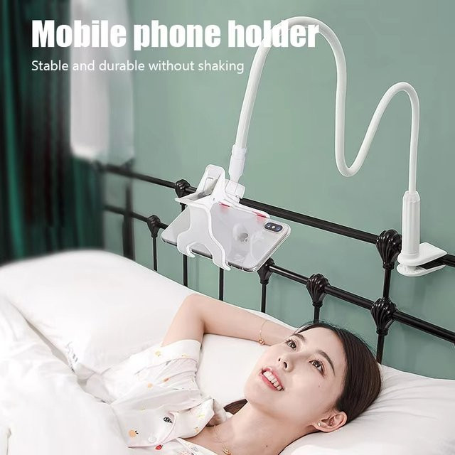 VORTNGLE Universeller Lazy Holder Handyhalter in Pink, verstellbarer flexibler Desktop-Ständer für iPhone und Huawei - Bild 1